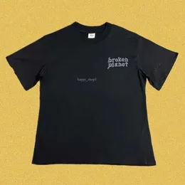 Break Planet Tam camiseta moda clássica y2k planeta quebrado masculino solto algodão puro casual t desenho animado esqueleto letra impressão camisa hellstar 430