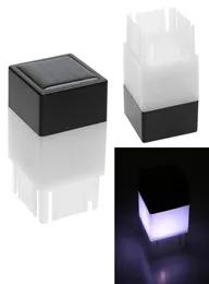 Solar LED Post Cap Light 2x2 Nocna lampa kwadratowa Słoneczne filarowe światła filarowe dla kutego żelaza ogrodzenia podwórka podwórka Brama Land3574181