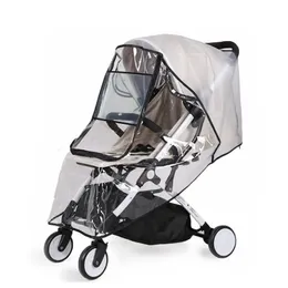 EVA Baby Barnvagn Tillbehör Vattentät regntäcke Transparent vinddammsköld med dragkedja öppet för barnvagnar Regnrock 231228