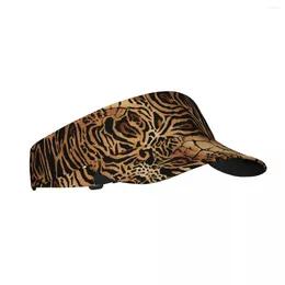 Berets Tiger Leopard и Crocodile Skin Summer Air Sun Hat Shat Shator Top Top Top пустой спортивный гольф бег солнцезащитный кеп