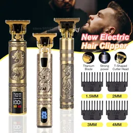 T9 Electric Hair Clipper Trimmer dla mężczyzn ładowna broda broda fryzjerka cięcie maszyna do cięcia 231225