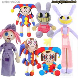 Gefüllte Plüschtiere, 23 Stück, 25 cm, The Amazing Digital Circus Plüschtier, weich gefüllte Animation, CIRCUS Plushie Doll, Weihnachtsgeburtstagsgeschenke für Kinder, L231228