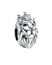 Regal Lion Charm 925 Srebrne Momenty Zwierzęta dla Fit Charms Pulsera Oryginalna biżuteria bransoletka para Mujer 792199C01 Andy Jewel4192131