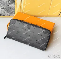 10A Designer carteira porta-cartões terno clipe carteira cartões e moedas famoso design homens bolsa de couro cartão titular passaporte carteiras zippy 81384