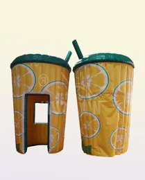 Factory Oxford fabric inflatable lemonade Concession stand booth outdoor standing Juice Cup Carnival Party tent6466590