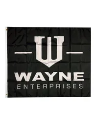 Wayne Enterprises Batman Flag Banner 3x5 stóp Man Cave Flaga zewnętrzna 100 pojedynczy warstwowa poliester 3x5 stóp Flaga7434595