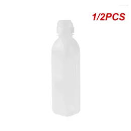 Storage Bottles 1/2PCS 300/350/400ml Reusable Clear Plastic Non Spill Juice Milk Containers Portable Leakproof Water Drink Pot