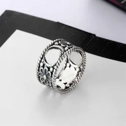 Модные украшения серебряное кольцо Половое кольцо Retro Simple Hip Hop Punk Ring Accessy Party Gift213W