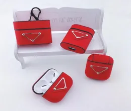 Fashion Desinger Airpods Pro Case Colorful AirPods 123 Package A01 مع نمط مثلث مقلوب مع سلسلة المفاتيح A0A1669883