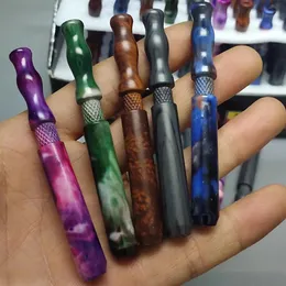 Nova primavera de metal fumar mão tubo 80x9mm cor um hitter morcegos tubo snuff sniffer tabacco tubos 100 pçs muito acessório fumaça