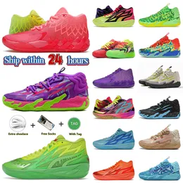 2024 MB 3 NEWBALL SHOES SHOMEER LAMELO Ball Sneakers MB 1 RICK Morty MB 2 Nickelodeon MB.03 Toxic Mens Womens Lemelo Ball Melo Sneaker Outdoor Seale Size 36-46