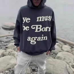 Kanyes Wests Hoodie Ye, Erkek Kadın Hoodies için Baskılı Basılı Hip-Hop Sweatshirt Tekrar Doğmalı