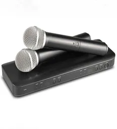 Profesjonalny BLX288 UHF bezprzewodowy mikrofon karaoke Dual Handheld nadajnik mikrofon dla stadium DJ KTV3842901