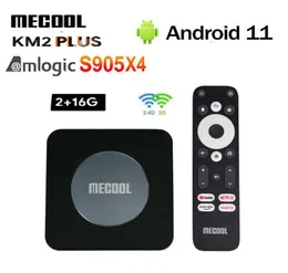 Mecool Km2 Plus 스마트 TV 박스 안드로이드 11 Go0gle Play DDR4 2GB 16GB D0LBY BT50 NETFL1X 4K AMLOGIC S905X4B HDR10 24G5G WIFI 100M 4457714