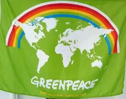 グリーンピースフラグ3x5ft 150x90cmポリエステル印刷ファンブラスグロメット5721821で大量旗を掛ける