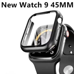 Apple Watch Ultra Series 9 iwatch 방수 케이스 해양 스트랩 스마트 워치 스포츠 시계 무선 충전 스트랩 보호 커버 케이스를위한 새로운 45mm 크기 스마트 워치