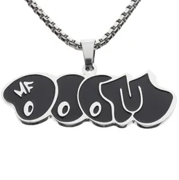 MF Doom Mm Black Tide Brand Pendant Necklace Men And Women HipHop Personality Couple Fashion AllMatch Jewelry Gift6070430