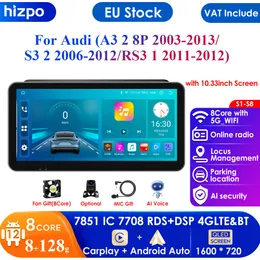 4G 2DIN Android Car GPS dla Audi A3 2012 RS3 Navigation Audio Video Multimedia Player Carplay DSP IPS RDS