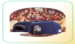 Break Bread God Pray Snapback Classic Mens 여성 디자이너 조절 가능한 캡 Gorras Bones 자수 Hiphop Baseball6998993