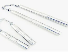Fashion2022 нунчаку, телескопические портативные нунчаку из нержавеющей стали, две палочки с высококачественной сумкой для палочек, бутик3311700