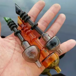 New Glass Dabber Tool with Thick Pyrex Colorful Glass Shovel Poseidon Trident Style Big Funny Oil Wax Dab Tools Vaporizer LL