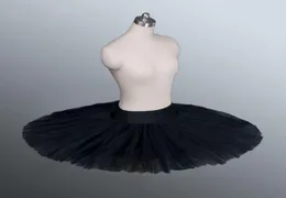 Firm Tulle Black Professional Half Ballet Tutu Professional Ballet Tutus Pancake Practice Rehearsal Platter Ballet Half Tutus CX203530385