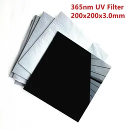 200x200x3 0mm ZWB2 UG1 Vidro de filtro de passagem UV para fonte de luz 365nm lanterna309S190k7964781