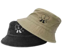 Bad Bunny Bucket Hat un verano sin ti rybak hats kobieta letnie składany haft haftowany bawełna bawełna man plaża Hats82368193823691