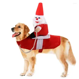 Abbigliamento per cani Santa Christmas Dogs Costume Funny Cosplay Claus abiti vestiti inverno giacche giubbotto forniture regalo