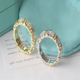 Anillo de mujer Anillos de diseñador de lujo marca de hombre anillos de moda de circonio ajustable chapado en oro de 18 quilates 292t