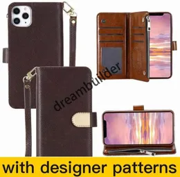 Fashion Phone Cases For iPhone 14 13 Pro max 12 14 Plus mini 11 11Pro XR XSMAX shell leather Multifunction card package storage w6043393