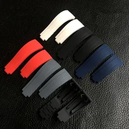 20 mm gummiband för Rolex Yachtmaster Watch Strap Daytonasilicone Wristbands245T