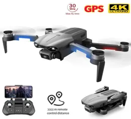 2021 F9 GPS Dron 4K Dual HD Camera Profesjonalna powietrzna Pography Praphless Silnik Składany Quadcopter RC Dystans 1200 metrów 99999211437804