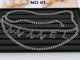 Women Gold Chains Belts مصممي الأزياء حزام Silver Link سلسلة الخصر الفاخرة