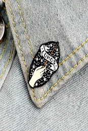 Nowa kreskówka Lumos Magic Wand Cings Magician Enamel Pins Zaklęty Pentagram Sky Lapel Baidges Broothes Plecak Biżuter Prezent dla S4848314