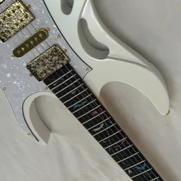 Branco 7.v guitarra elétrica ibnz marca peças de ouro captadores hsh navio livre