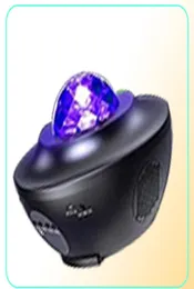 أدوات LED ملونة الإسقاط Starry Sky Light Galaxy Bluetooth USB التحكم في الصوت لاعب Nigh