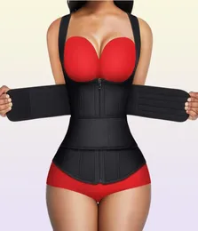 여자 039S 셰이퍼 허리 트레이너 바디 셰이퍼 Shapewear 여성 조끼 코르셋 슬리밍 외피 평평한 배꼽 콜롬비아나 사우나 벨트 9731111