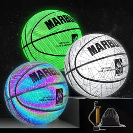 Luminoso bagliore Basketball Dimensioni 7# GIOVANI DELLA RIFFETTO OLOGRAFICA COOL BASKETBALL STREET BALLS GIFTS FRATUITO 231227