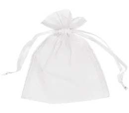 200 pçs sacos de organza branco presente bolsa saco do favor do casamento 13cm x18 cm 5x7 polegada 11 cores marfim ouro blue1223431