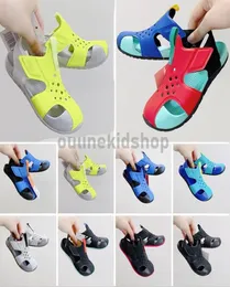 6c-3y Kids Sandals Sunray, 2 Ateş Sinyali Gri Gri Suya Dayanıklı Üst Yumuşan Yastık Bebekler Erkek Kızlar Fotoğraf Mavi Psişik Pembe Yürümeler Sandals9821160