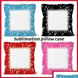 Sublimation Pillow Case Blending Polyester Short P Er Heat Transfer Throw Sofa Pillowcases Bb1202 Drop Delivery Dh1Pl