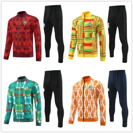 2023 24 MĘŻCZYZN SOCCER TOURSUITS MAROCCO Senegal Surowa Kurtka 23 24 EGYPT GHANA COTE D'O BAWIIRE FOTBALL SUART Veste Maillot de Tracksuit Football Jogging