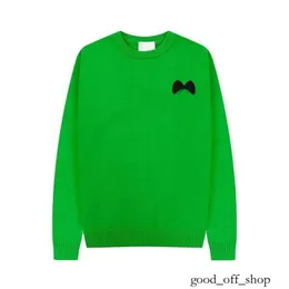 AMIS PARIS HOUDIE MENS TREEATER CREW NECK Sweaters Classic Embroidery Paris Style Causal Oversize Macaron Colors Sweatshirts 814