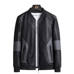 Autumn Men's Pu Coat Large Size Leather Jacket Men Fashion Motorcykel Ytterkläder S-5XL 6XL 7XL 8XL MANOL OVERCOAT 231228