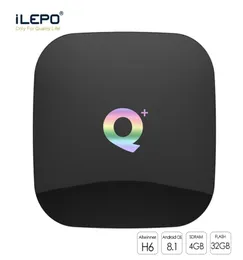 Q Plus Android 81 TV Box H6 Quad Core 4GB 32 GB Smart Boxes Wsparcie 24G WiFi lepiej niż TX3 x965494198