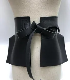 Cintos mulheres peplum cinturão saia fêmea de couro da cintura de moda pu back laço de arnês de arnês de arnês de largura designer cintura 3246425