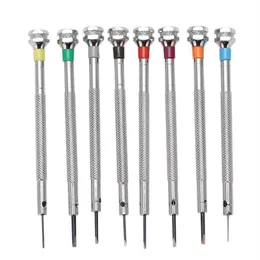 Repair Tools & Kits 8Pcs Lot 0 6mm-2mm Assort Slotted Flat Screwdrivers Set Jewellers Watch Screwdriver For Watchmakers297h