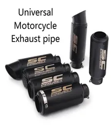 Motorcycle Exhaust Pipe SC Project Exhaust Escape Moto For cafe racer exc mt09 gsr750 trk 502 ltz400 gsr600 echappement moto3758732949712