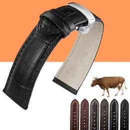 Cinturino in vera pelle cinturino per orologio IWC Tissot 12mm 13mm 14mm 15mm 16mm 18mm 19mm 20mm 22mm 24mm252n